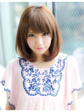 アフロート ディル(AFLOAT D'L) 《AFLOATディル裕二朗》ナチュラル可愛いふわミディボブ