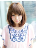 《AFLOATディル裕二朗》ナチュラル可愛いふわミディボブ