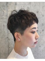 ル リヤン(Le lien)&nbsp;ベリーショート×パーマスタイル×ツーブロック×モード