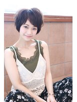 ネオリーブクレア 綱島店(Neolive Krea) 30代40代◎ 前下がりアシメ小顔似合わせカット ブルージュカラー