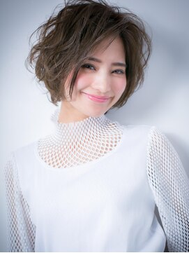 カバーヘア ブリス 上尾西口店(COVER HAIR bliss) アシンメトリー小顔センシュアルショートw上尾20代30代40代