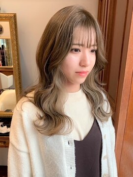 ビーハイブ 一番町店 アヴェダ(BEHIVE) 色っぽロングレイヤーとナチュラルインナーカラーベージュ☆