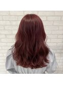 10代20代/チェリーレッド/大人かわいい/レイヤーロング/透明感