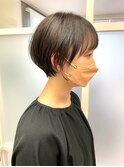 絶壁解消丸みショート/暗髪カラー/20代/30代/40代