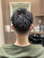 ヘアーズロー(hair's LOWE) ピンパーマ+刈り上げ2ブロック