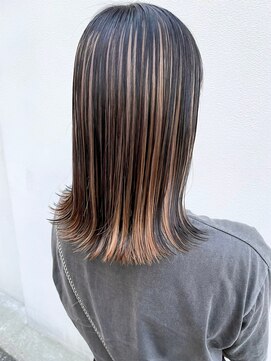 マジコ 下北沢本店(Magico) ダブルカラーハイライトベージュカラーミルクティーベージュ韓国