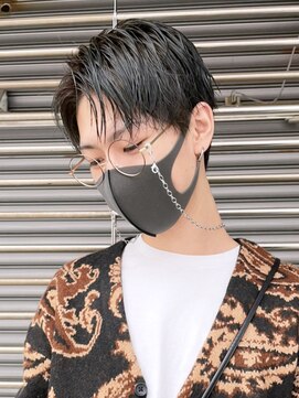 アルバム 渋谷パルコ(ALBUM) 韓国ヘア_波巻き束感ショートツーブロックマッシュ_ba358161