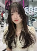 ワンホンヘア/韓国ヘア/前髪[レイヤーカット/渋谷]