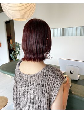 コノユイット(cono huit) 赤みブラウン&ボブ