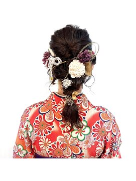 シュク 高円寺(SYUK) kanna【高円寺 中野】アレンジ/編み下ろし/卒業式/着付