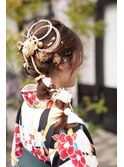 大人可愛い編みおろし ヘアアレンジ 花火大会、入学卒業式、浴衣