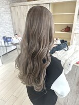 ラグ(RAG)&nbsp;★ハイトーンブリーチベージュミルクティーレイヤー韓国ヘア