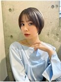 ショートボブ/40代/大人かわいい/白髪染め/