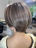 ロア インターナショナル 新宿店(LoA International)&nbsp;Balayage / ombre / long layer/ curtain bangs / English