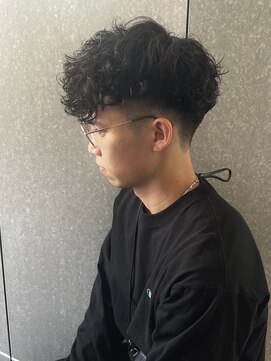 ニアウ 太田店(Niau) メンズ前下がりマッシュスペインカール質感重視パーマ