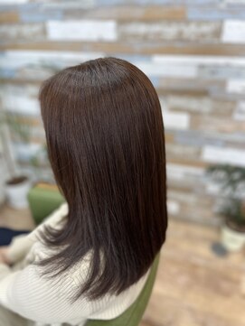 ハウオリ ヘアーワークス(Hauoli hair works) ヴァリジョアカラー×グレージュ