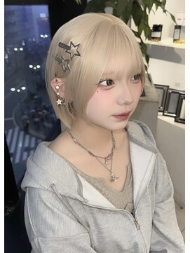 イア バイ ジーナ 渋谷(IA by Zina) 小顔フェイスレイヤーボブ/髪質改善