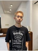 メンズハイトーンショート/ブロンドヘア