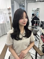 ハピネス 梅田茶屋町店(HAPPINESS)&nbsp;ミディアムレイヤー/韓国ヘア/ウルフ/顔周りカット/髪質改善