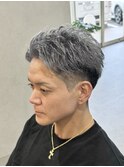 グレーアッシュ/ハイトーンショート/スパイキーショート/S