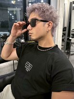 ラベル 渋谷(LAVEL)&nbsp;ウルフスパイキーショート/ホワイトシルバー/メンズカラー/渋谷