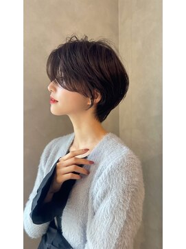 アグ ヘアー ネスト 茨木店(Agu hair nest) 大人ショートボブ 20代30代40代ヘア 小顔 大阪クビレ茨木