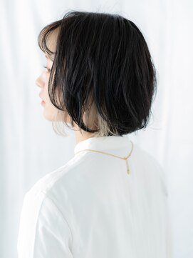 ドクターズ サロン ラブ(Dr's Salon LAB) シースルーバング先パーマハイライト小顔ボブi古河10代20代30代