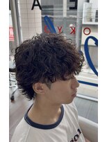 オーシャントーキョー 大阪(OCEAN TOKYO)&nbsp;シャドウパーマ波巻きパーマツーブロックマッシュショート