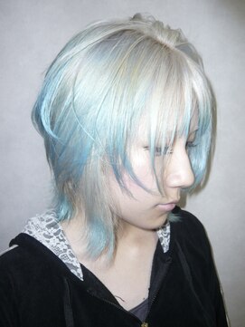 アルレン(Allen) ホワイトブロンド/ペールブルー「宇都宮/ブリーチ」