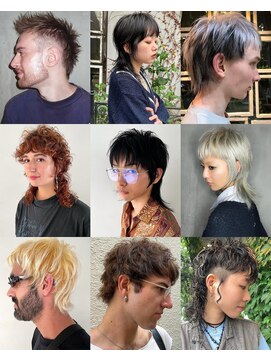 【チクロ】ウルフカット&マレットヘア　wolf/mullet