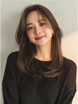 ビバラヘアー(VIVA LA HAIR) 顔周りレイヤーカット 透明感カラー 韓国ヘア アッシュカラー