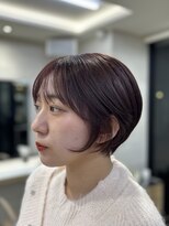 ピークアブー 表参道(PEEK-A-BOO)&nbsp;丸みショート/ピンクブラウン