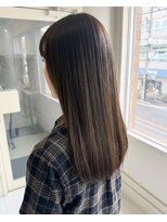 零秒女髪 千里丘店 艶髪まとまり髪質改善カラーの上品ロング美髪艶カラー艶感