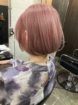 フォーカス(focus) 30代40代50代ダブルカラーブリーチ白髪ぼかしハイライトボブ