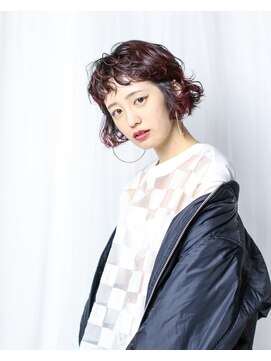 テトヘアー(teto hair) SHORTBOB［ショートバング・赤髪・パーマ］