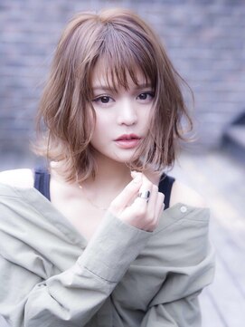 テイラー(Taylor) 【Taylor】 MIXウェーブボブ×艶ラベンダーグレージュ