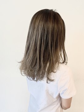 ファースト 長町店(first) バレイヤージュカラー　シアベージュ