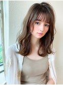 アフロートeri大人可愛い似合わせ小顔愛されミディアムレイヤー