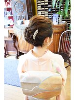 ベル(BELL)&nbsp;和風すぎない着物アップスタイル【BELL桜新町/用賀】