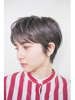 ピズムハク(PISM hak)&nbsp;小顔耳かけマッシュショート／ショコラベージュ/イメチェン