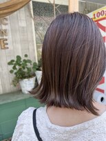 リミエ(RIMIE)&nbsp;#切りっぱなしボブ#シナモンベージュ#ハイライト#髪質改善