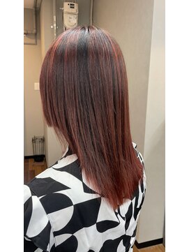 テーラヘアー ユーカリが丘店(TELA HAIR) ウルフ×ピンクバレイヤージュ【TELA HAIRユーカリが丘】