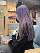 リノショアーズ 元町店(RINOSHORES) ラベンダーブルーグレージュバイオレットダブルカラーロング