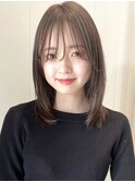 まとまるミディアムヘア 2wayバング レイヤーミディアム