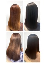 美容室フルール&nbsp;20代30代40代髪質改善カラーアッシュベージュ艶感ストレート