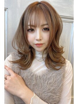 エフ コレクション 摂津店(F collection) 【F-collection】エアリーセミロング*グレージュカラー