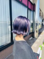 ミック ヘアアンドメイクアップ 直江津店(miq Hair&Make up)&nbsp;濃いめパープル