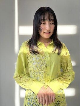 ヘアー アイス 御器所本店(HAIR ICI) 大人可愛い顔周りレイヤーカットアッシュベージュカラー