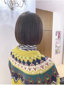 グランドライン(GRAND LINE) 《GRANDLINE友田千栄》大人可愛い艶ボブスタイル　髪質改善