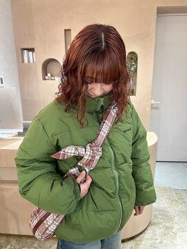 ユッカ 梅田(YUCCA) 【 YUCCA 】大人可愛い/オレンジ/ボブパーマ